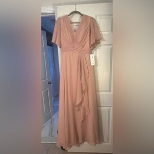 Chic Blush Maxi Dress Size 10